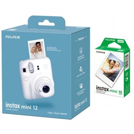Fujifilm Fujifilm | Instax Mini 12 Camera + Instax Mini Glossy (10pl) | Caly White | 800 4779051161676
