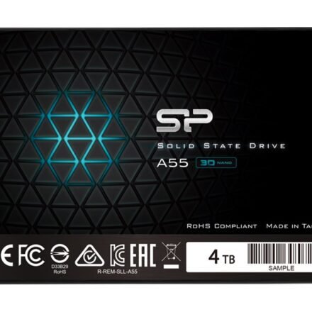 Silicon Power SILICON POWER 4TB A55 SATA III 6Gb/s INTERNAL SOLID STATE DRIVE | Silicon Power | Ace | A55 | 4000 GB | SSD form factor 2.5" | Solid-state drive interface SATA III | Read speed 500 MB/s | Write speed 450 MB/s SP004TBSS3A55S25