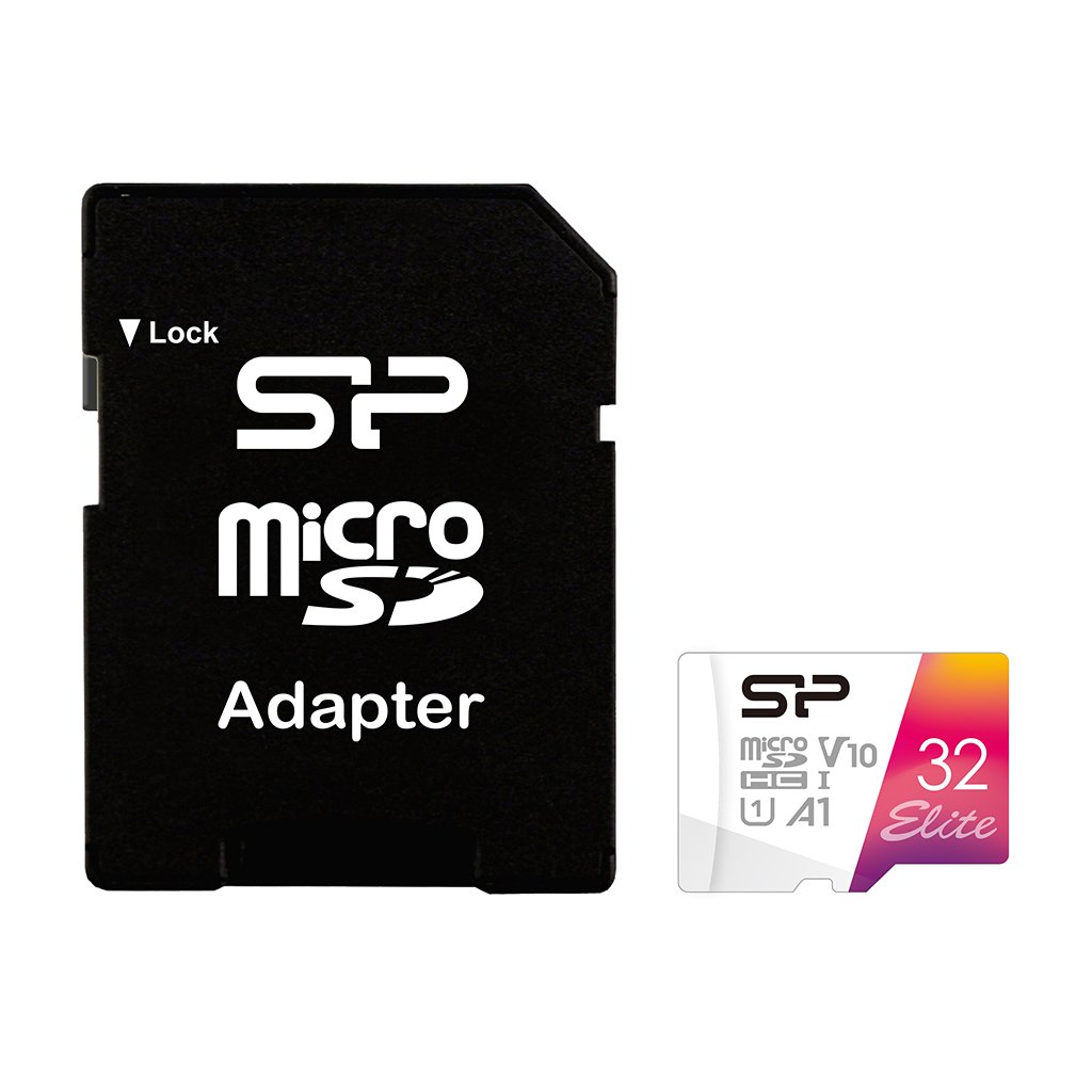 Silicon Power Silicon Power | microSDHC UHS-I Memory Card | Elite | 32 GB | microSDHC/SDXC | Flash memory class 10 SP032GBSTHBV1V20SP