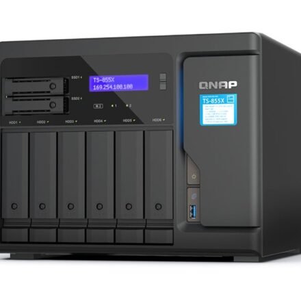 QNAP QNAP | 8-Bay desktop NAS | TS-855X-8G | Intel Atom | C5125 8-core | Processor frequency 2.8 GHz | 8 GB TS-855X-8G