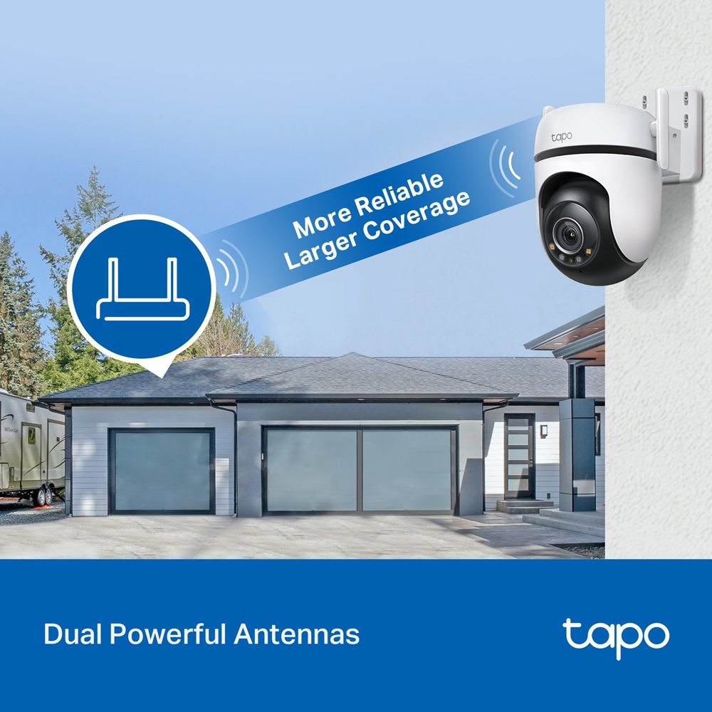 TP-LINK TP-LINK | Pan/Tilt Security Wi-Fi Camera | Tapo C520WS | Dome | 4 MP | 3.18 mm/F1.6 | IP66 | H.264 | MicroSD, up to 512 GB Tapo C520WS
