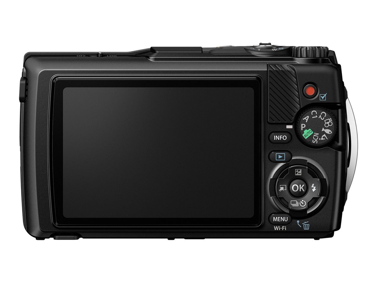 Olympus Olympus | Digital Camera | TG-7 | 12 MP | ISO sensitivity (max) 12800 | Display diagonal 3.0 " | Video recording | Wi-Fi | TTL iESP auto focus with contrast detection | 1/2.33'' CMOS | Black V110030BU000
