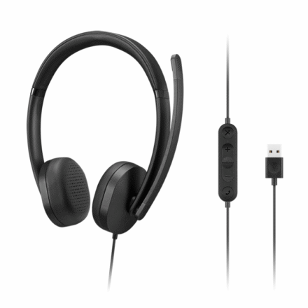 Lenovo Lenovo Headset | USB-A Stereo Gen 2 | Built-in microphone | Wired | Black 4XD1P83425