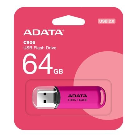 ADATA ADATA | USB Flash Drive | C906 | 64 GB | USB 2.0 | Pink AC906-64G-RPP