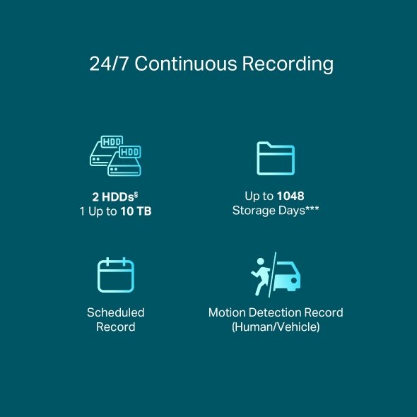 TP-LINK TP-LINK | PoE+ Network Video Recorder | VIGI NVR2016H-16MP | 2 | 16 Channel VIGI NVR2016H-16MP