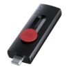 Lexar Lexar | Flash Drive | JumpDrive D300 | 64 GB | USB 3.2 Gen 1 | Black/Red LJDD300064G-BNBNG