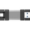 Silicon Power Silicon Power Dual USB Drive | Mobile C51 | 128 GB | USB Type-A and USB Type-C | Silver SP128GBUC3C51V1S