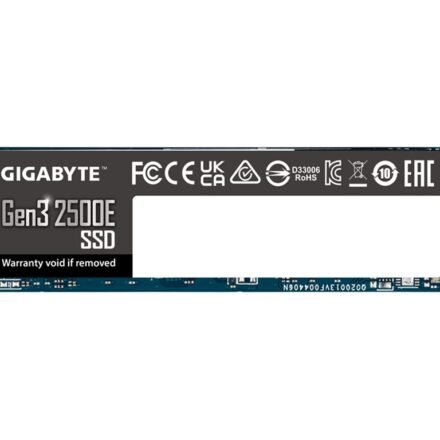 Gigabyte Gigabyte G325E1TB | 1000 GB | Solid-state drive interface PCIe 3.0x4, NVMe1.3 | Read speed 2400 MB/s | Write speed 1800 MB/s G325E1TB