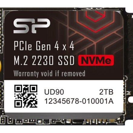 Silicon Power Silicon Power SSD | UD90 | 500 GB | SSD form factor M.2 2230 | Solid-state drive interface PCIe Gen4x4 | Read speed 4700 MB/s | Write speed 1700 MB/s SP500GBP44UD9007
