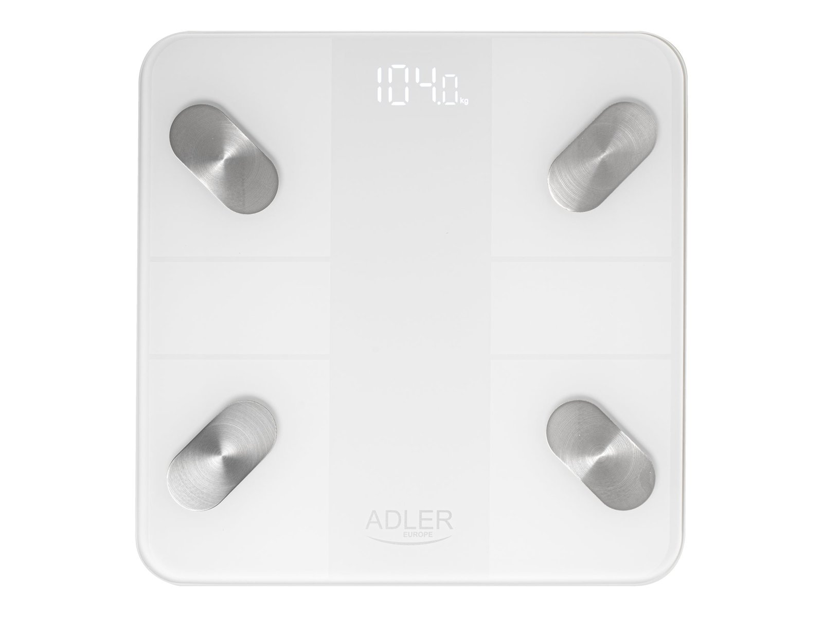 Adler Adler | Smart Bathroom Scale | AD 8186w | Auto power off | Body fat analysis | Body Mass Index (BMI) measuring | Bone mass analysis | Maximum weight (capacity) 180 kg | Memory function | Multiple users | Bluetooth 4.2; Tempered Glass Platform: 6 mm; Overload/Low Battery Indicator AD 8186w