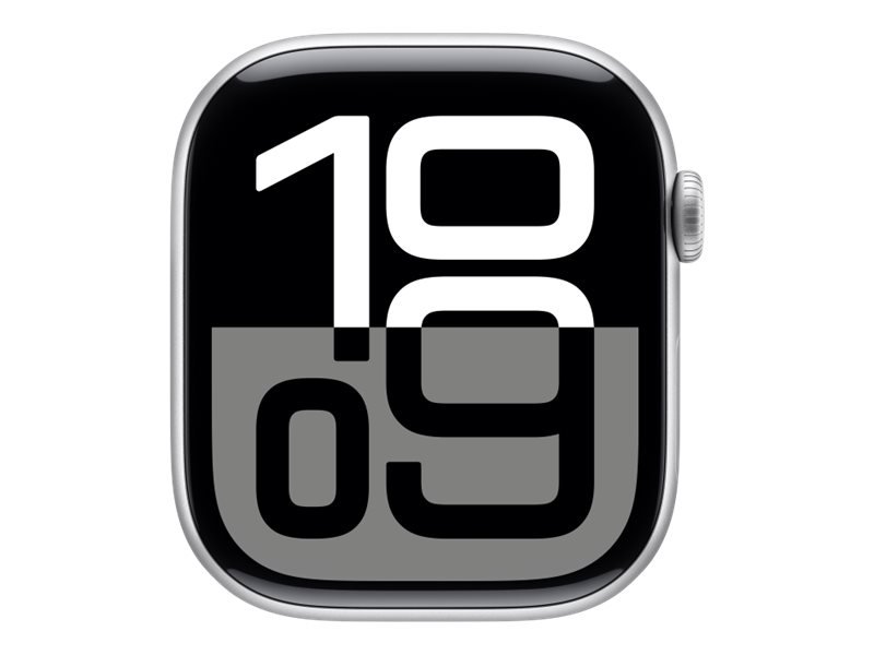 Apple Apple Watch Series 10 | Smart watch | GPS (satellite) | Always-On Retina | Waterproof | Silver MWY13ET/A