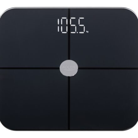 Adler Adler | Smart Bathroom Scale | AD 8187 | Auto power off | Body Mass Index (BMI) measuring | Maximum weight (capacity) 180 kg | Memory function AD 8187 Black