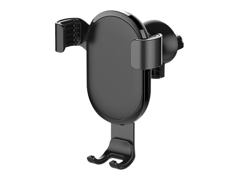 ColorWay ColorWay | Metallic Gravity Holder For Smartphone | Adjustable | Clamp | Black | Fixation of the smartphone in one motion. Compact design, does not take up much space and does not obstruct the view. Soft coating, eliminates the appearance of scratches and scuffs on the smartphone body. Charging hole - allows you to connect the cable and charge the phone without hindrance. Rubberized side seals do not damage the device and prevent backlash and movement. | 360 ° | 6.5 " CW-CHG01-BK