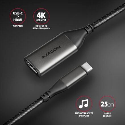 AXAGON AXAGON | Active converter | USB-C to HDMI | 0.25 m RVC-HI2M
