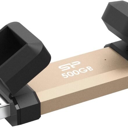 Silicon Power Silicon Power DS72 | 500 GB | USB Type-A/USB Type-C 3.2 Gen 2 | Gold SP500GBUC3S72VPG