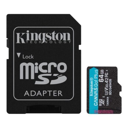 Kingston Kingston | Canvas Go! Plus | 64 GB | SD | Flash memory class Class 10, UHS-I, U3, V30, A2 SDCG4/64GB