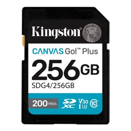 Kingston Kingston | Canvas Go! Plus | 256 GB | SD | Flash memory class Class 10, UHS-I, U3, V30 SDG4/256GB