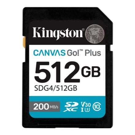 Kingston Kingston | Canvas Go! Plus | 512 GB | SD | Flash memory class Class 10, UHS-I, U3, V30 SDG4/512GB