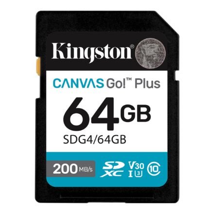Kingston Kingston | Canvas Go! Plus | 64 GB | SD | Flash memory class Class 10, UHS-I, U3, V30 SDG4/64GB