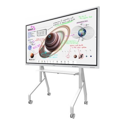 Neomounts Neomounts Floor stand | FL50-525WH1 TV trolley | Adjustable Height | 55-86 " | Maximum weight (capacity) 76 kg | White FL50-525WH1