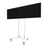 Neomounts Neomounts Floor stand | ADM-875WH2 Dual screen adapter | Adjustable Height | 42-65 " | Maximum weight (capacity) 40 kg | White ADM-875WH2