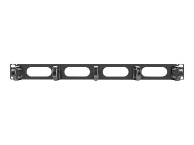 Lanberg Lanberg 19" cable management panel 5 rings - type B 1U | AK-1205-B | Black AK-1205-B