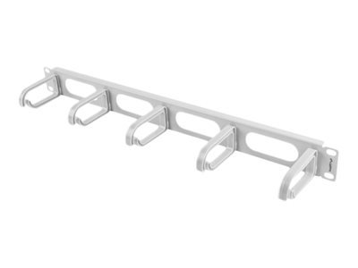 Lanberg Lanberg 19" cable management panel 5 rings - type B 1U | AK-1205-S | Grey AK-1205-S