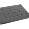 Lanberg Lanberg 19" fixed shelf 1U/465x515mm, max load capacity up to 120kg | AK-1003-B | Black AK-1003-B