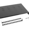 Lanberg Lanberg 19" fixed shelf 1U/483x300mm, max load capacity up to 25kg | AK-1004-B | Black AK-1004-B