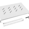 Lanberg Lanberg 19" fixed shelf 1U/483x300mm, max load capacity up to 25kg | AK-1004-S | Grey AK-1004-S