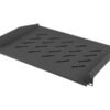 Lanberg Lanberg 19" fixed shelf 1U/483x315mm, max load capacity up to 25kg | AK-1008-B | Black AK-1008-B