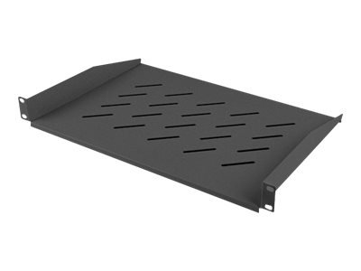 Lanberg Lanberg 19" fixed shelf 1U/483x315mm, max load capacity up to 25kg | AK-1008-B | Black AK-1008-B