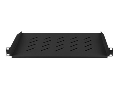 Lanberg Lanberg 19" fixed shelf 1U/483x315mm, max load capacity up to 25kg | AK-1008-B | Black AK-1008-B