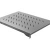Lanberg Lanberg 19" fixed shelf 1U/483x700mm, max load capacity up to 15kg | AK-1010-B | Black AK-1010-B
