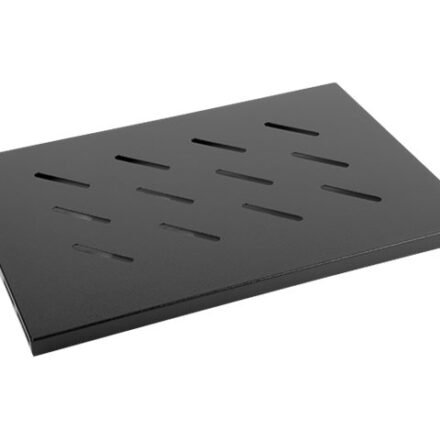 Lanberg Lanberg 19" fixed shelf 1U/486x270mm, max load capacity up to 120kg | AK-1001-B | Black AK-1001-B