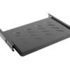 Lanberg Lanberg 19" sliding shelf 1U/465x347mm, max load capacity up to 60kg | AK-1006-B | Black AK-1006-B