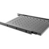 Lanberg Lanberg 19" Sliding Shelf 1U/465x750mm | AK-1011-B | Black AK-1011-B