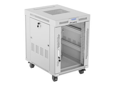 Lanberg Lanberg | Rack cabinet 19" free-standing 15U/600x800 (flat pack) with glass door, LCD | FF01-6815-12SL | Grey FF01-6815-12SL