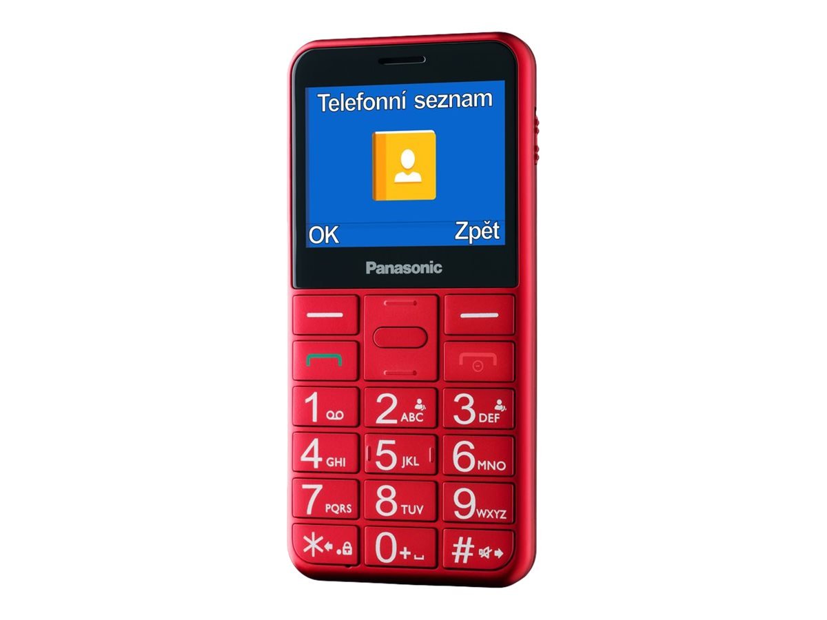 Panasonic Panasonic | KX-TU155EXBN | Red | 2.4 " | TFT-LCD | microSD/microSDHC MB | Bluetooth | USB version micro USB | Built-in camera | Main camera resolution 0.3 MP KX-TU155EXRN