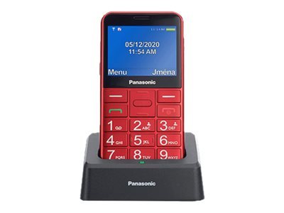 Panasonic Panasonic | KX-TU155EXBN | Red | 2.4 " | TFT-LCD | microSD/microSDHC MB | Bluetooth | USB version micro USB | Built-in camera | Main camera resolution 0.3 MP KX-TU155EXRN