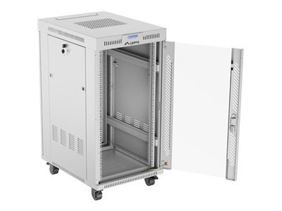 Lanberg Lanberg | Rack cabinet 19" free-standing 22U/600x800 (flat pack) with glass door | FF01-6822-12SL | Grey FF01-6822-12SL