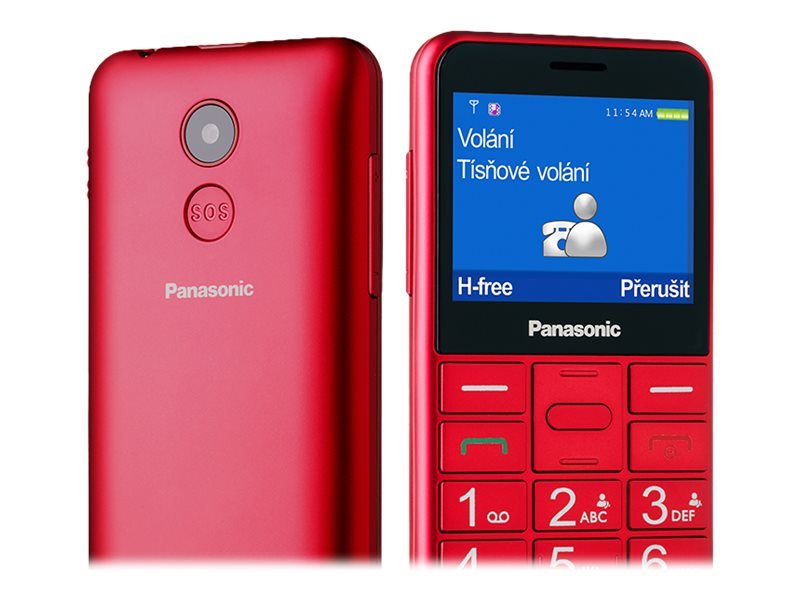 Panasonic Panasonic | KX-TU155EXBN | Red | 2.4 " | TFT-LCD | microSD/microSDHC MB | Bluetooth | USB version micro USB | Built-in camera | Main camera resolution 0.3 MP KX-TU155EXRN