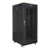 Lanberg Lanberg | Rack cabinet 19" free-standing 22U/800x800 (flat pack) with glass door, LCD | FF01-8822-23BL | Black FF01-8822-23BL