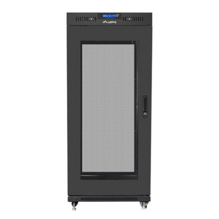 Lanberg Lanberg | Rack cabinet 19" free-standing 27U/600x600 (flat pack) with mesh door, LCD | FF01-6627-23BL | Black FF01-6627-23BL