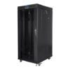 Lanberg Lanberg | Rack cabinet 19" free-standing 27U/800x1200 (flat pack) with glass door, LCD | FF01-8227-12BL | Black FF01-8227-12BL
