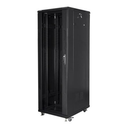 Lanberg Lanberg | Rack cabinet 19" free-standing 37U/600x800 (flat pack) | FF01-6837-12B | Black FF01-6837-12B