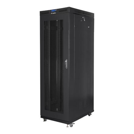 Lanberg Lanberg | Rack cabinet 19" free-standing 37U/800x1000 (flat pack) with glass door lCD V2 | FF01-8037-23BL | Black FF01-8037-23BL