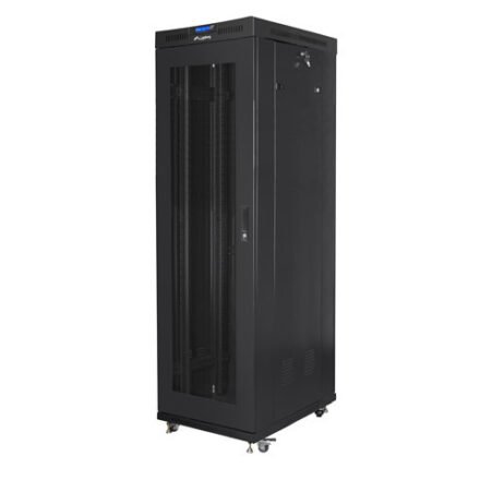 Lanberg Lanberg | Rack cabinet 19" free-standing 42U/600x1000 (flat pack) with mesh door lCD V2 | FF01-6042-23BL | Black FF01-6042-23BL
