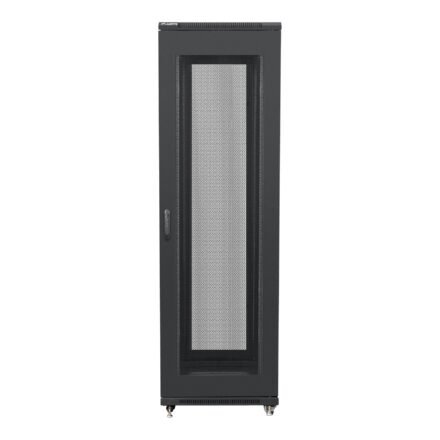 Lanberg Lanberg | Rack cabinet 19" free-standing 42U/600x800 (flat pack) with mesh door | FF01-6842-23B | Black FF01-6842-23B