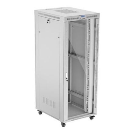 Lanberg Lanberg | Rack cabinet 19" free-standing 42U/800x1000 (flat pack) with glass door, LCD | FF01-8042-12SL | Grey FF01-8042-12SL